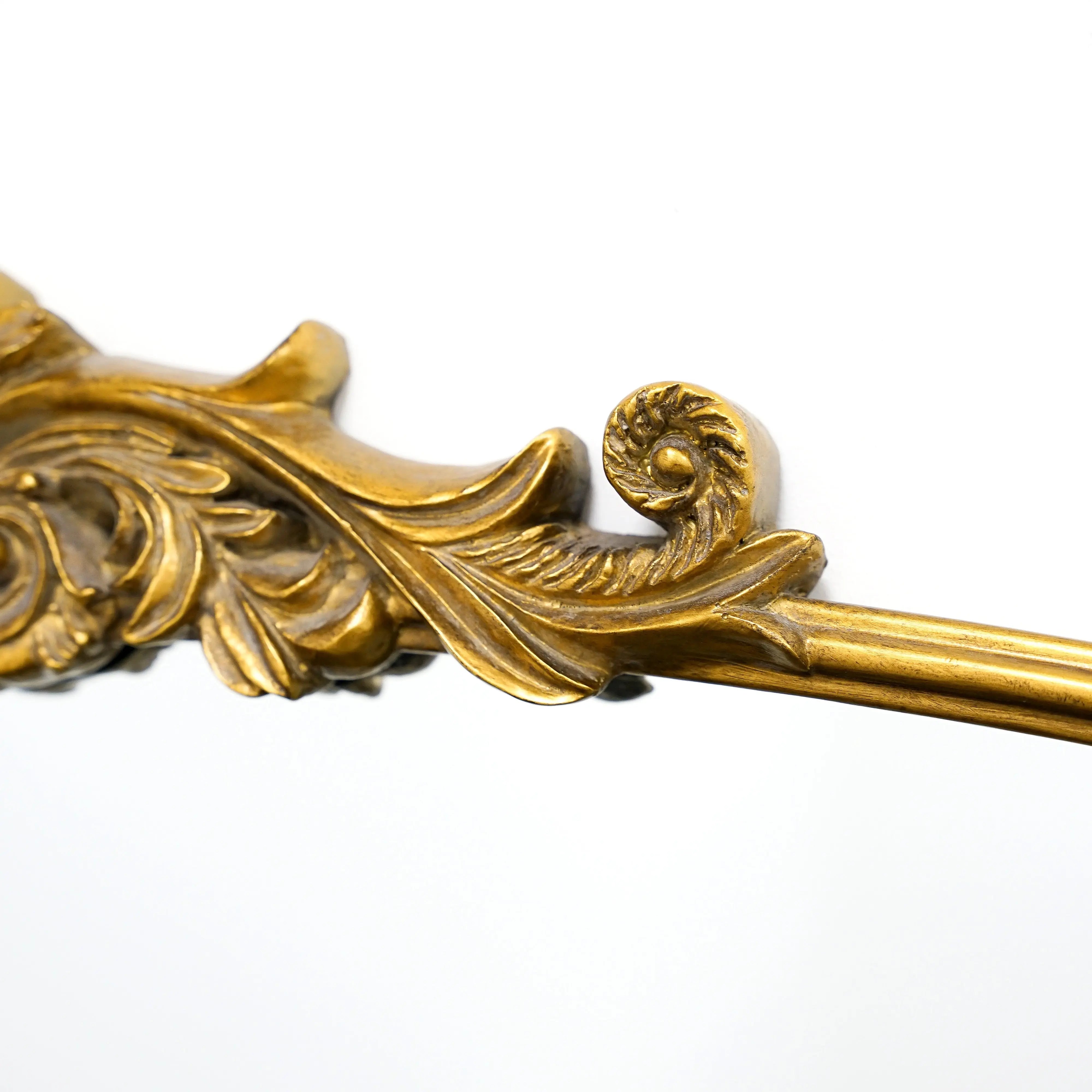 Amelia - Miroir Arqué Pleine Longueur en Métal Doré - 186 cm x 100 cm Center Kasa