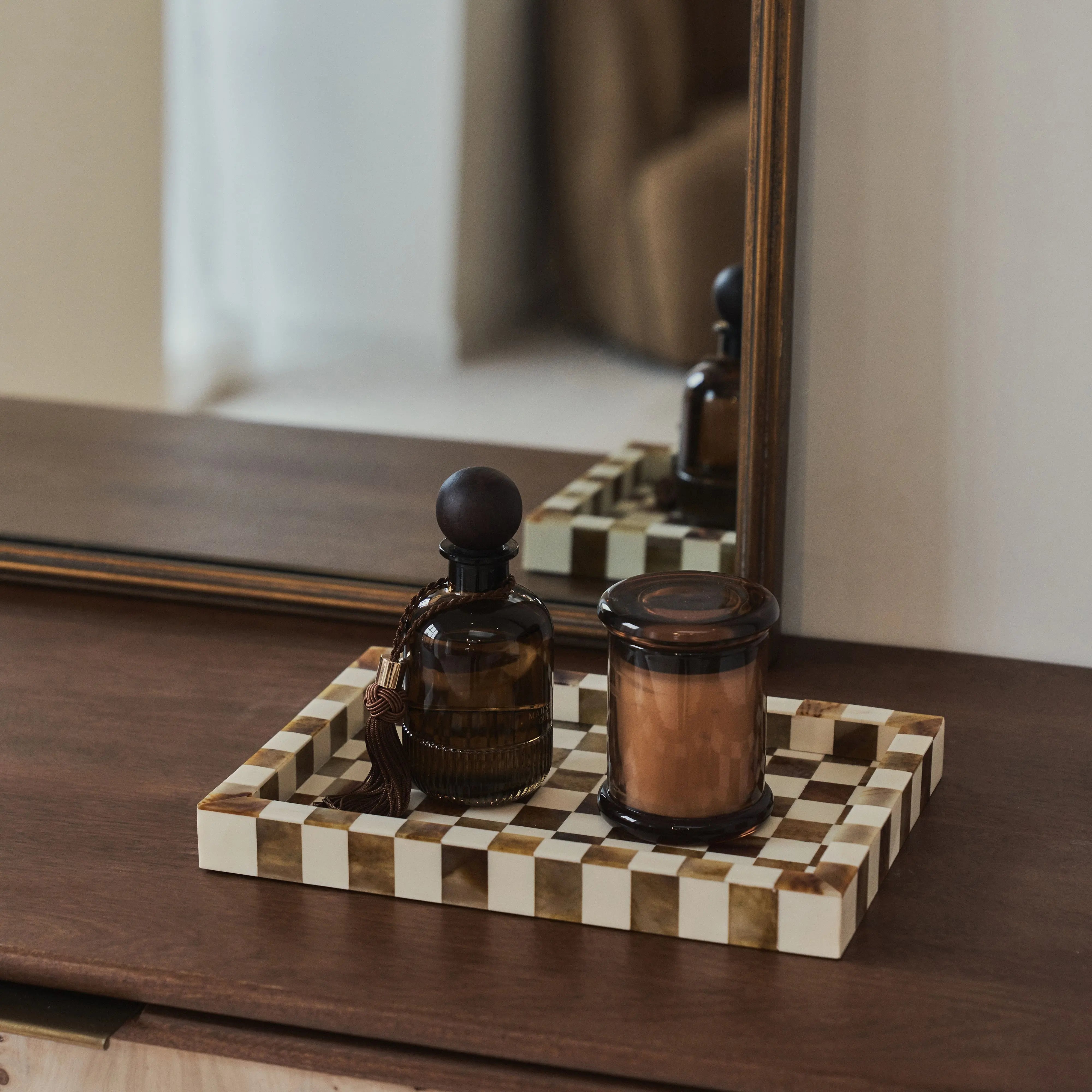 Amelia - Miroir de Cheminée Arqué en Métal Doré - 100 cm x 87 cm Center Kasa