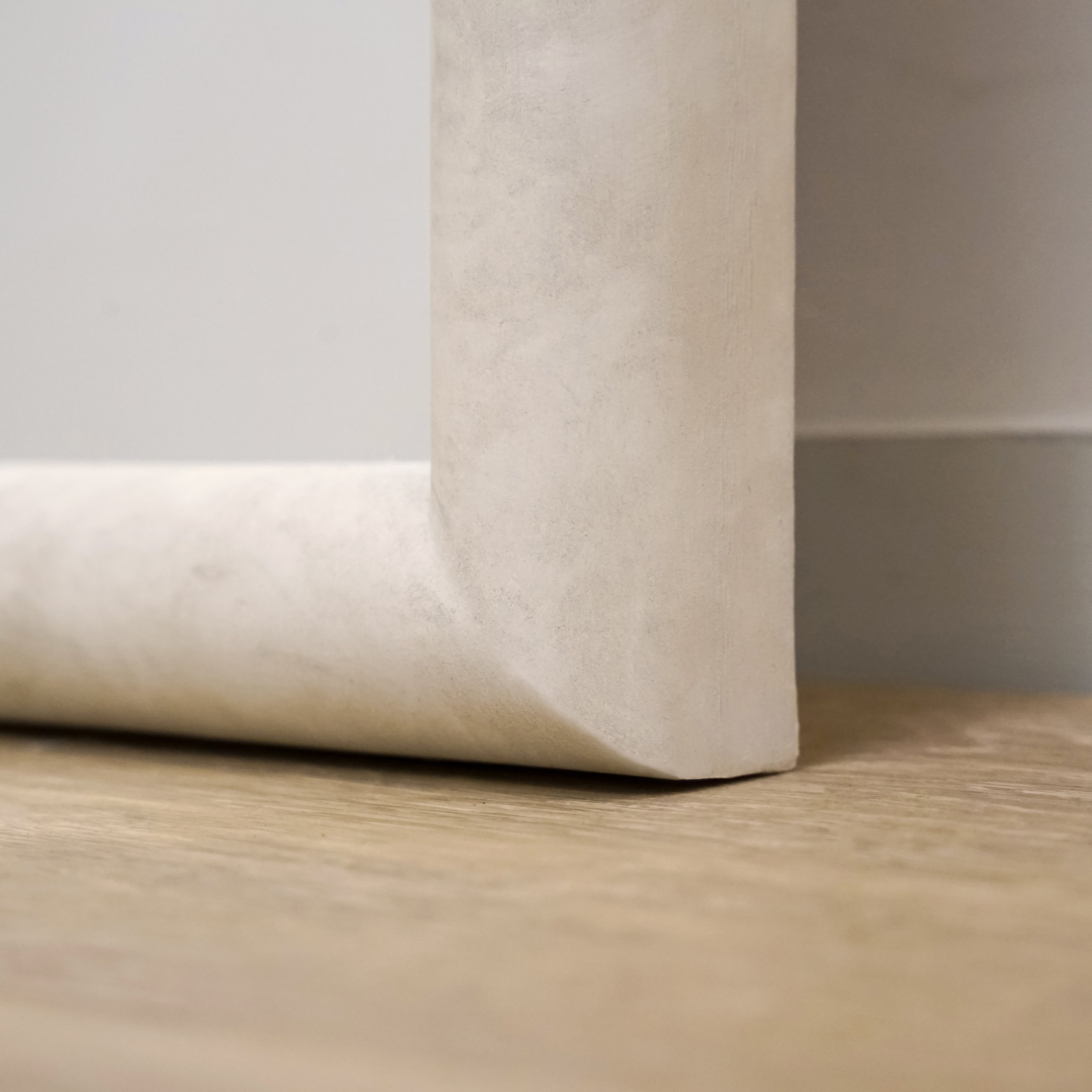 Miroir Arqué Amora - Grand Miroir de Plain-Pied Effet Béton (172 cm x 60 cm) Center Kasa