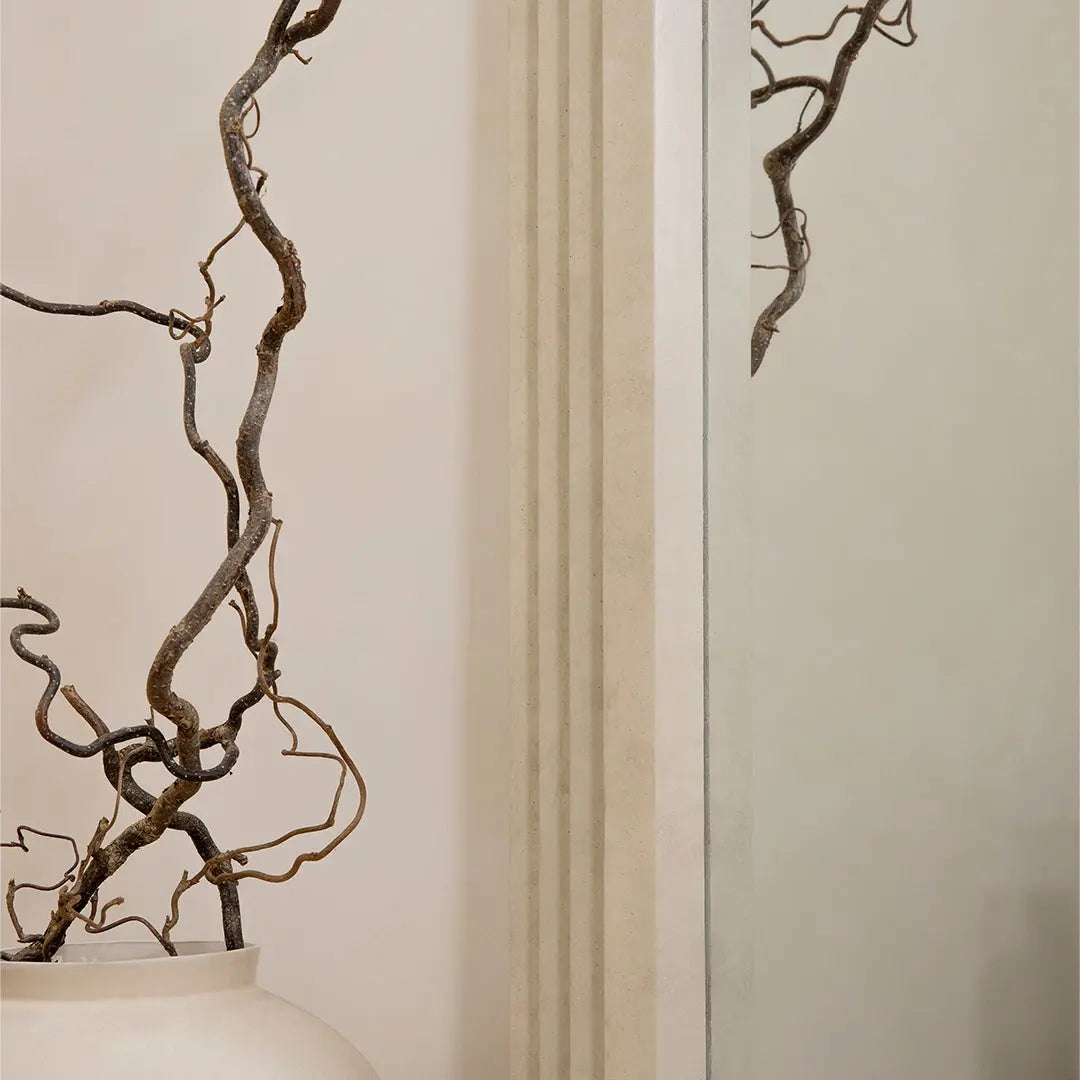 Luciana - Miroir Arqué Pleine Longueur en Béton - 180 cm x 110 cm Center Kasa