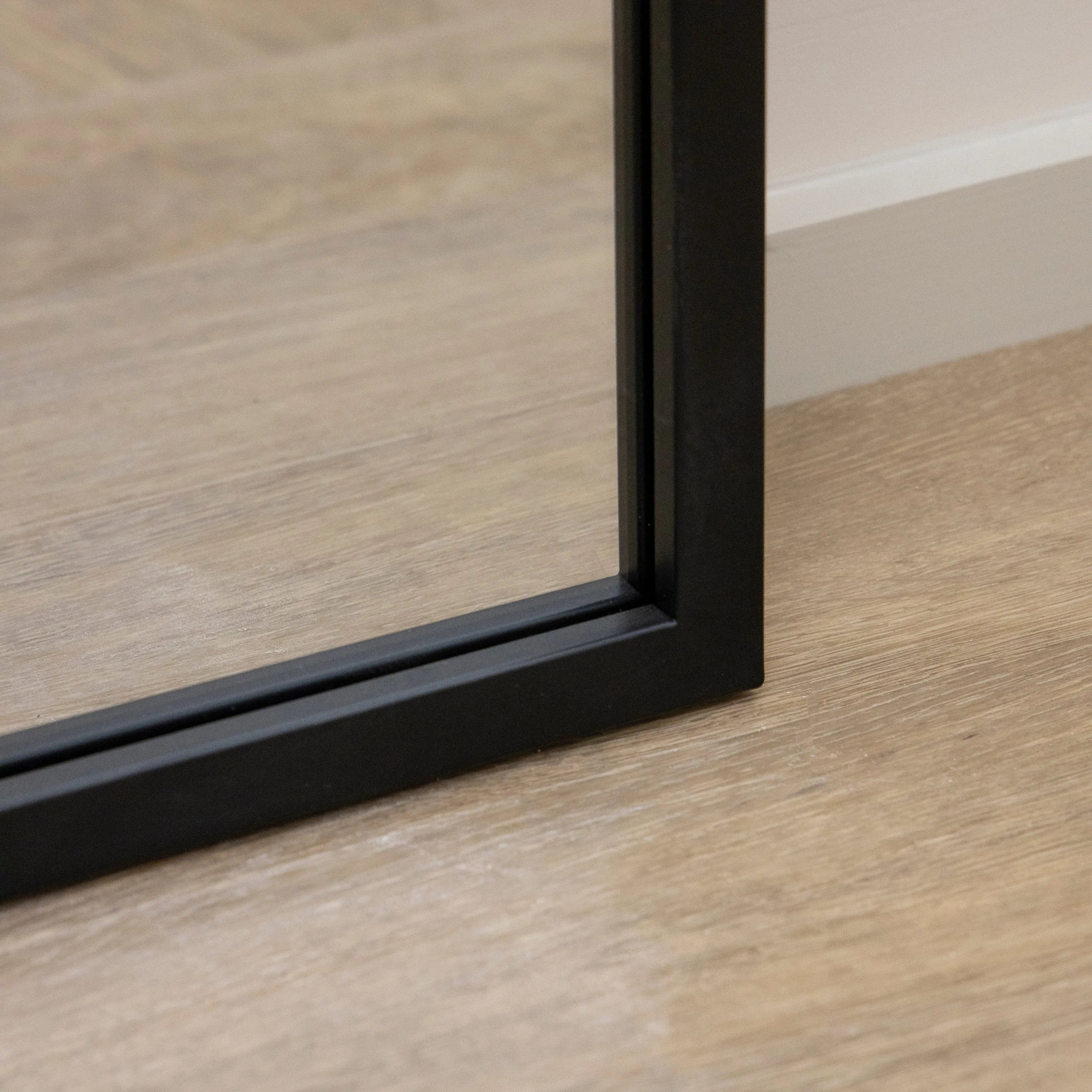 Miroir de Fenêtre Industriel Camden - Métal Noir Mat - 179 cm x 119 cm Center Kasa