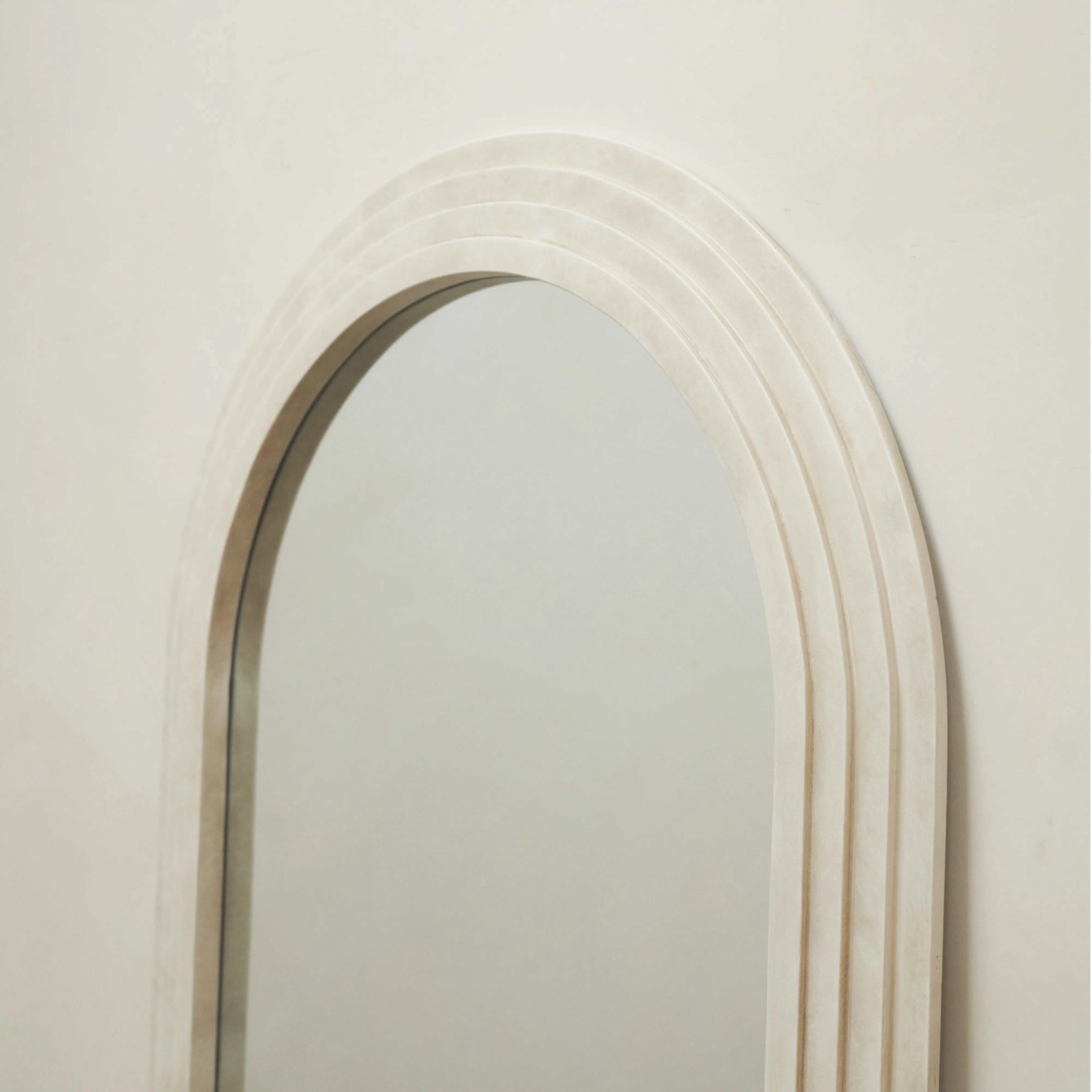 Luciana - Miroir Arqué Pleine Longueur en Béton - 180 cm x 80 cm Center Kasa