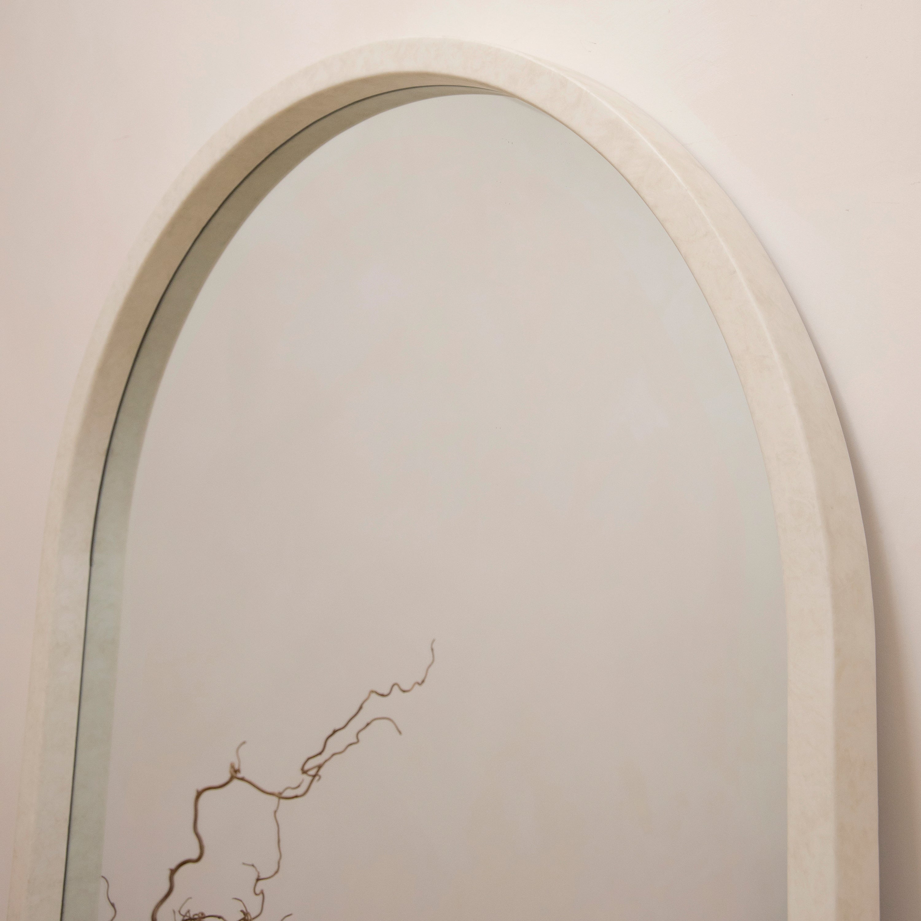 Tamara - Grand Miroir Arqué XL en Béton 190 cm x 110 cm Center Kasa