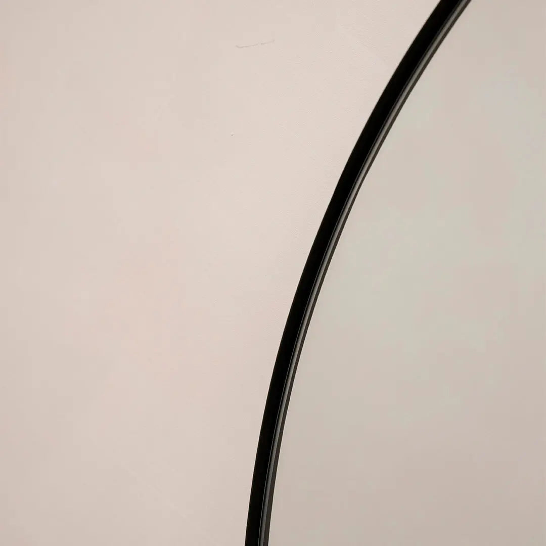 Miroir Arqué Pleine Longueur Theo - Cadre en Métal Noir - 180 cm x 90 cm Center Kasa