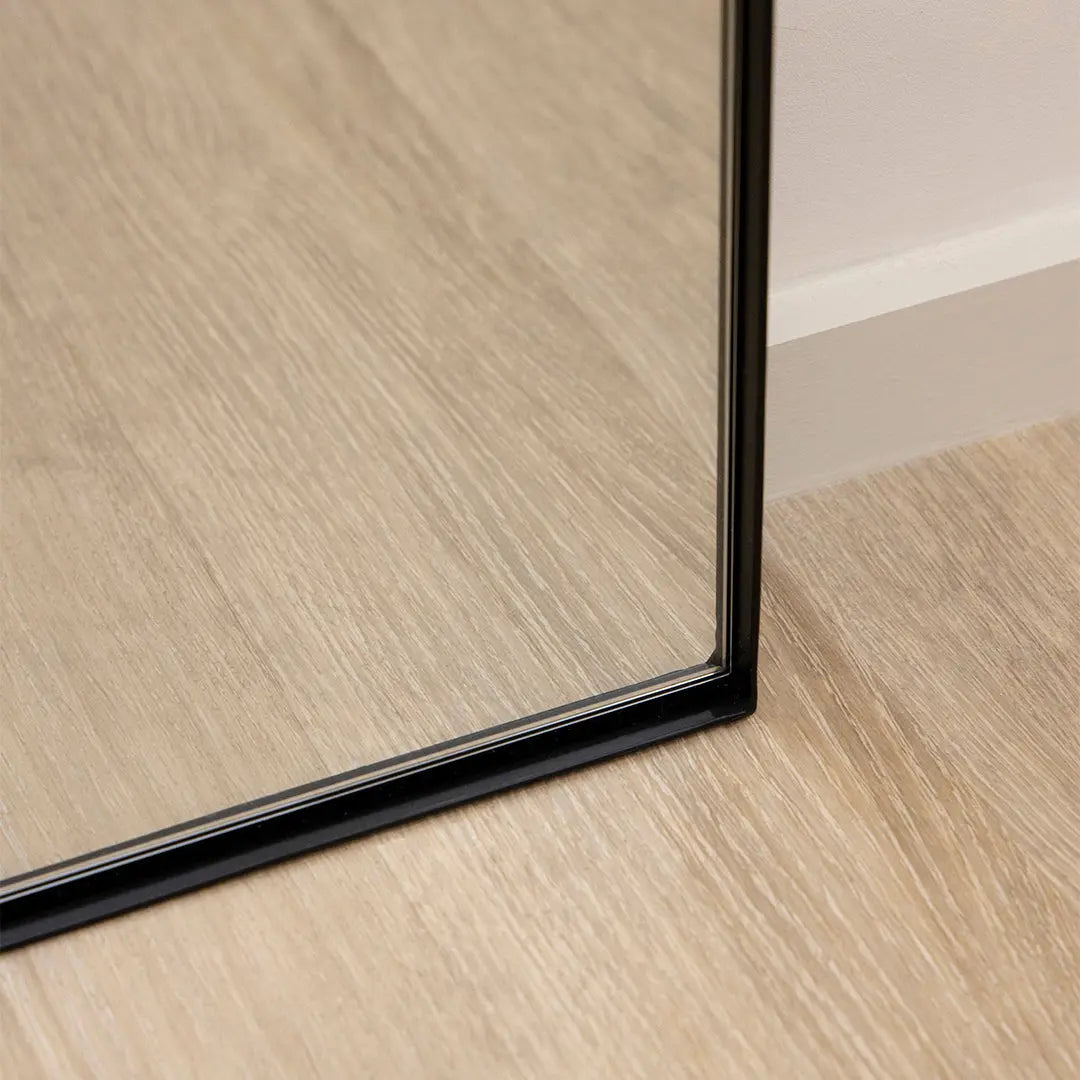 Miroir Arqué Pleine Longueur Theo - Cadre en Métal Noir - 180 cm x 90 cm Center Kasa