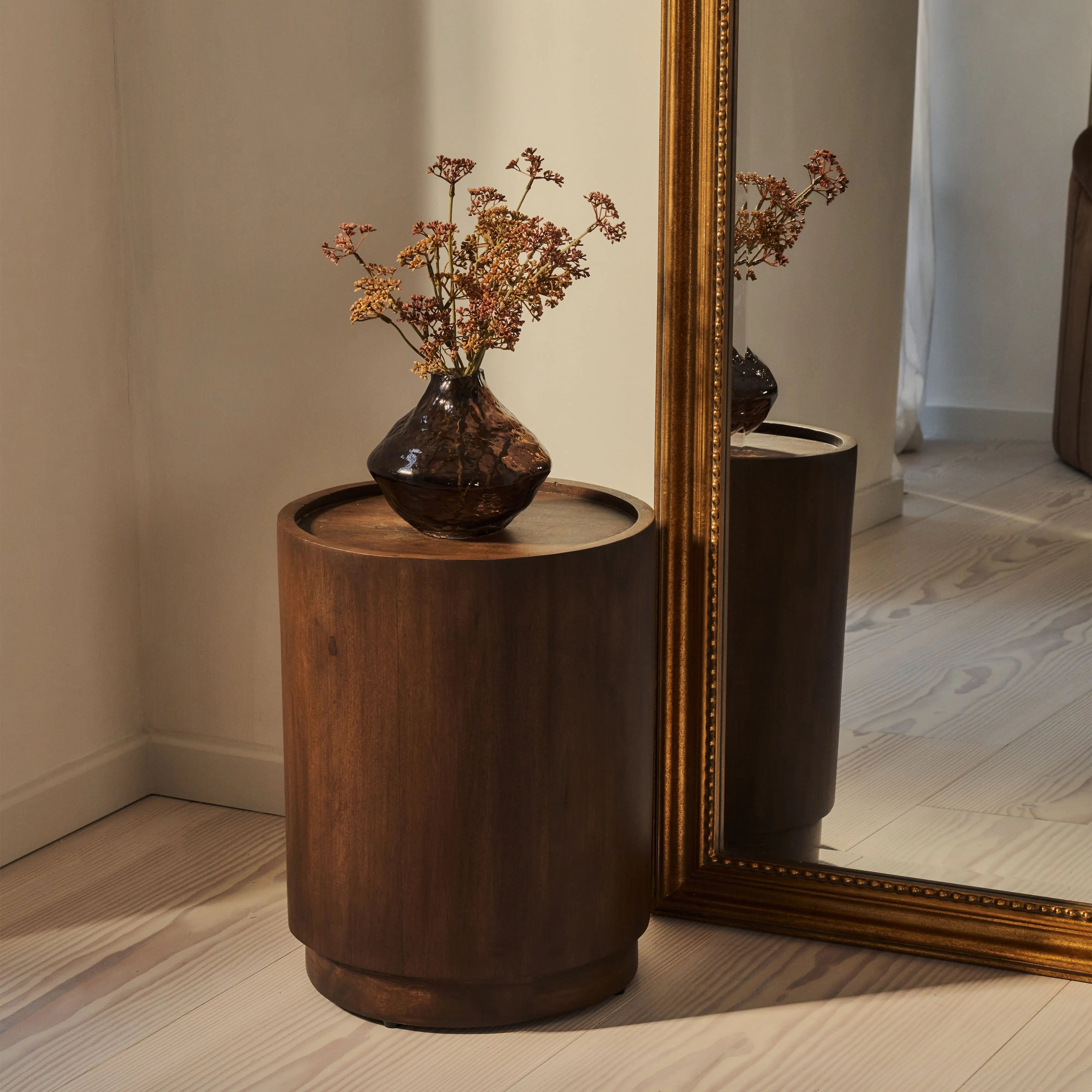 James - Miroir Arqué Doré de Pleine Longueur Style Baroque - 189 cm x 80 cm Center Kasa