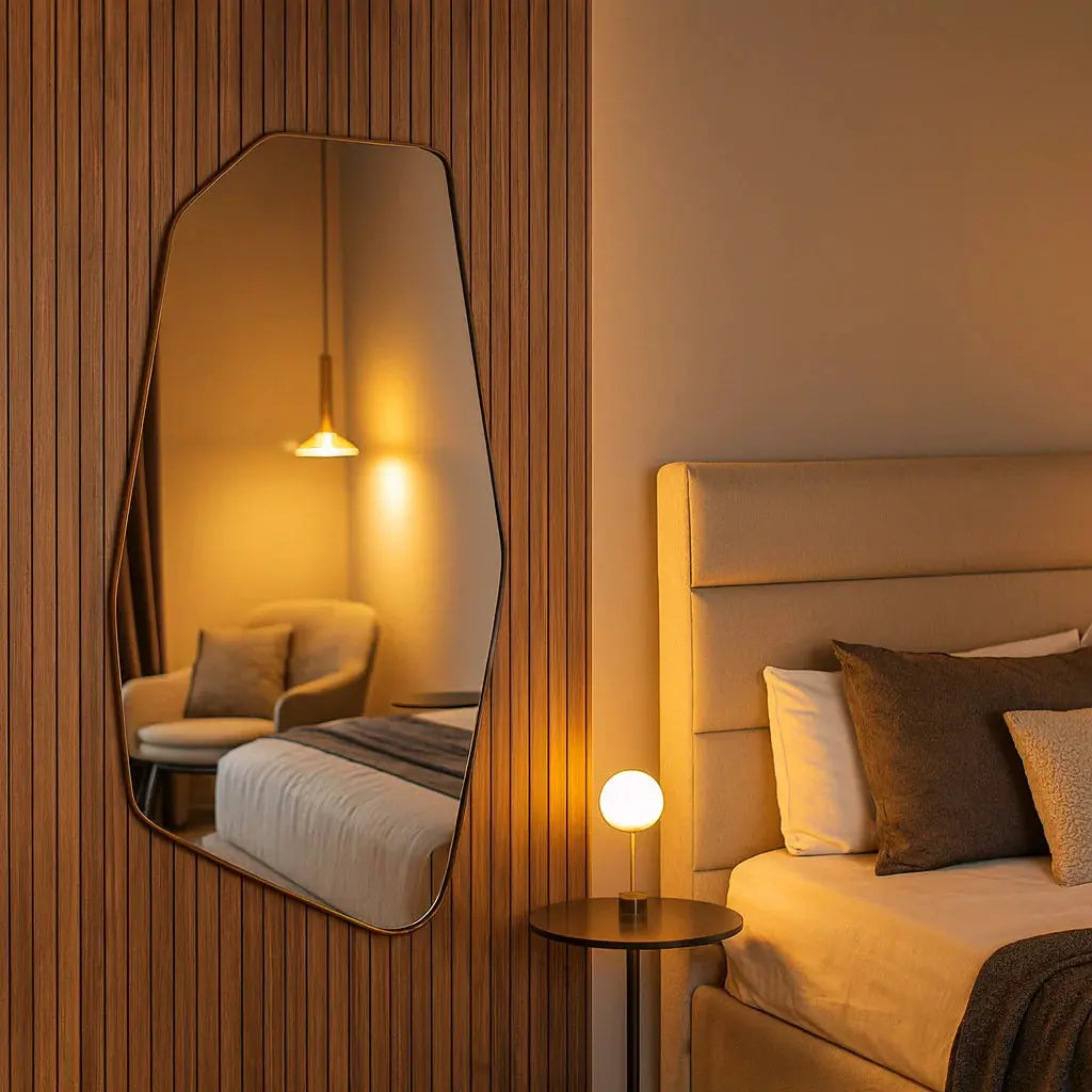 Miroir contour droit 103x60cm Center Kasa