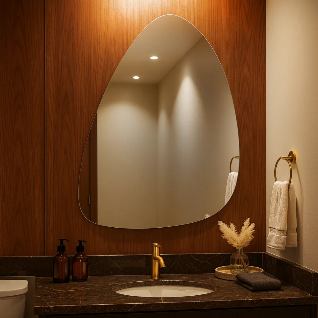 Miroir organique fin Center Kasa