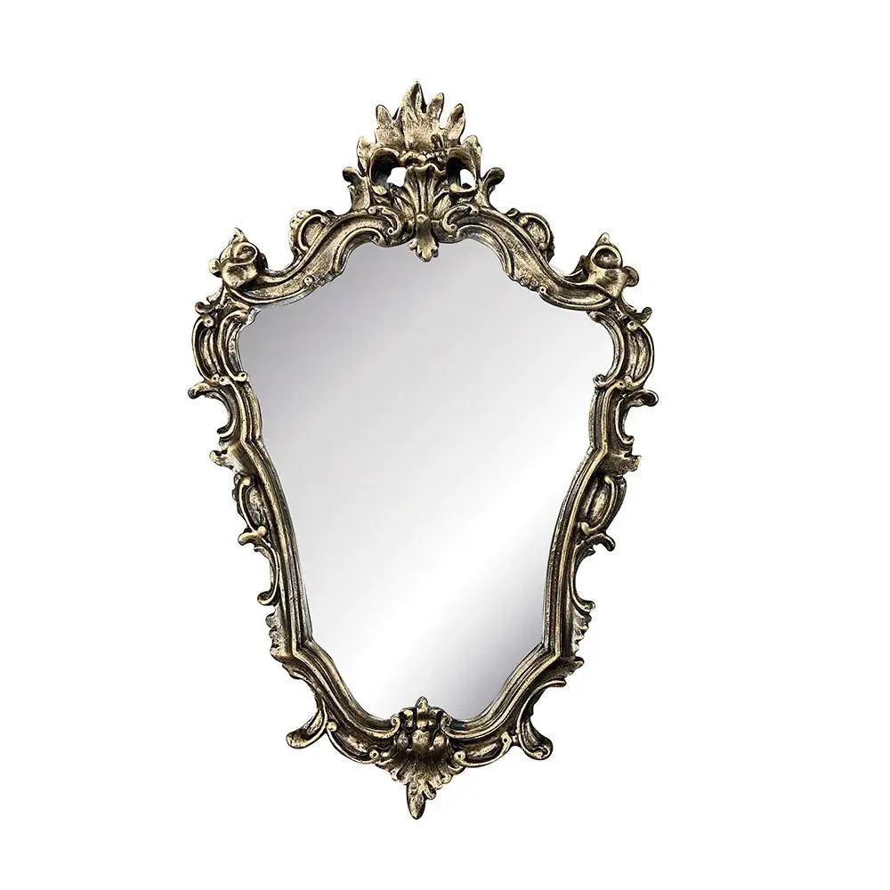 Miroir mural classique doré avec cadre en résine dorée, 40 x 60 Center Kasa