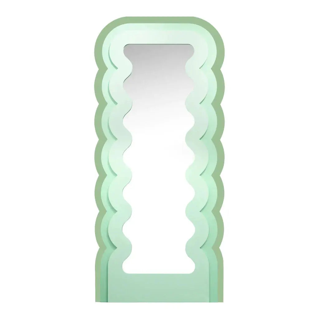 Miroir ondulé vert 180x80cm Center Kasa