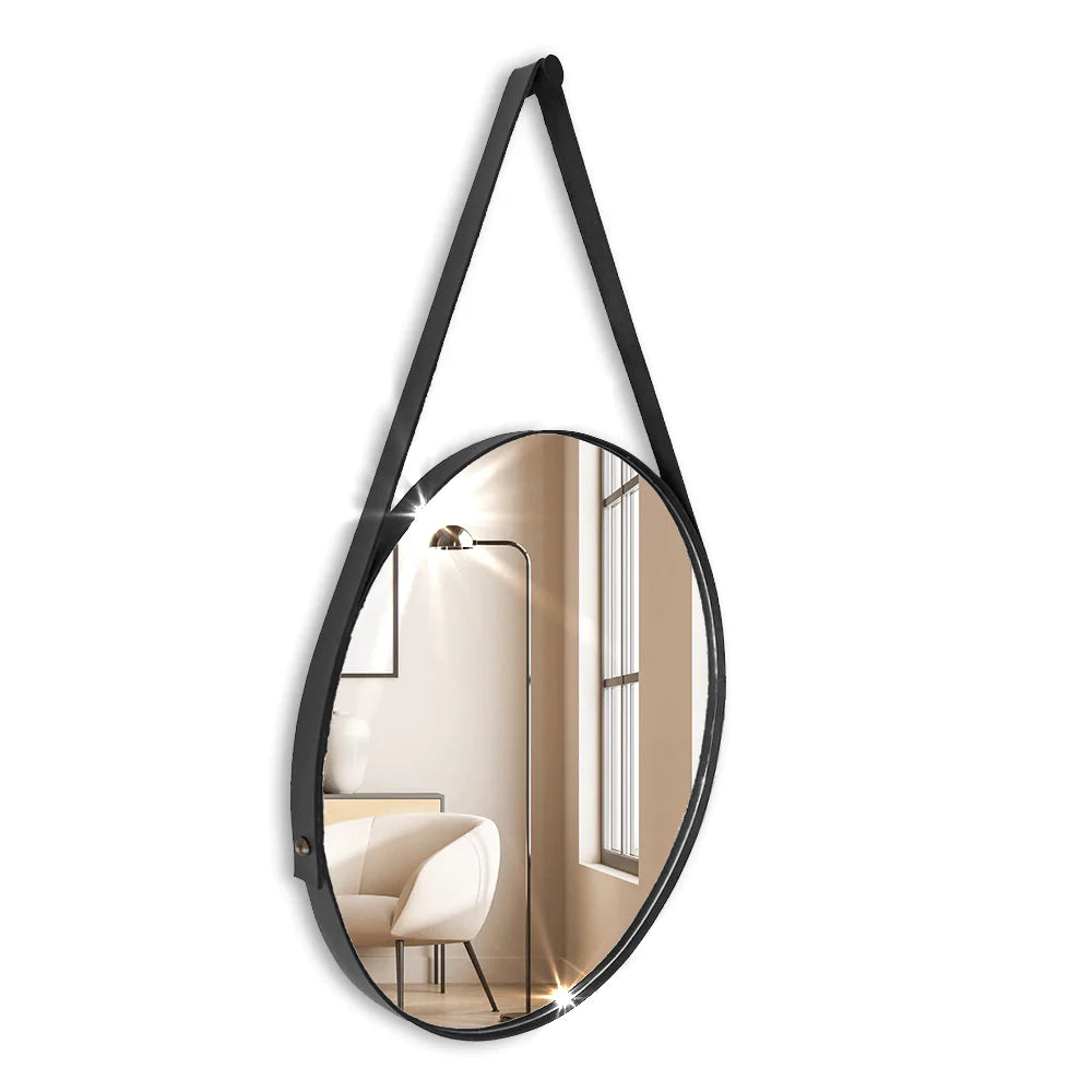 Miroir Adnet en cuir. Center Kasa