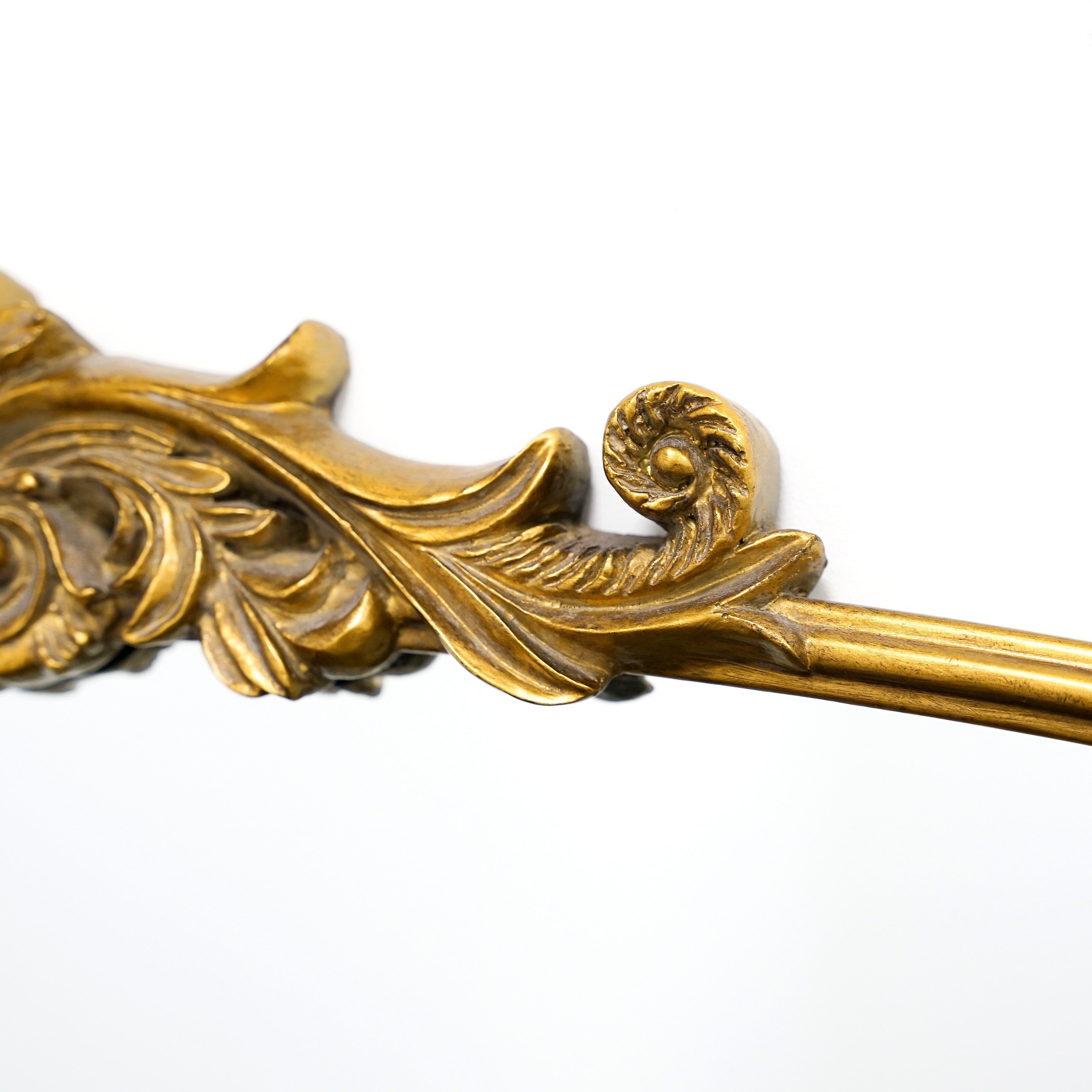 Amelia - Miroir Arqué Pleine Longueur en Métal Doré - 186 cm x 100 cm Center Kasa