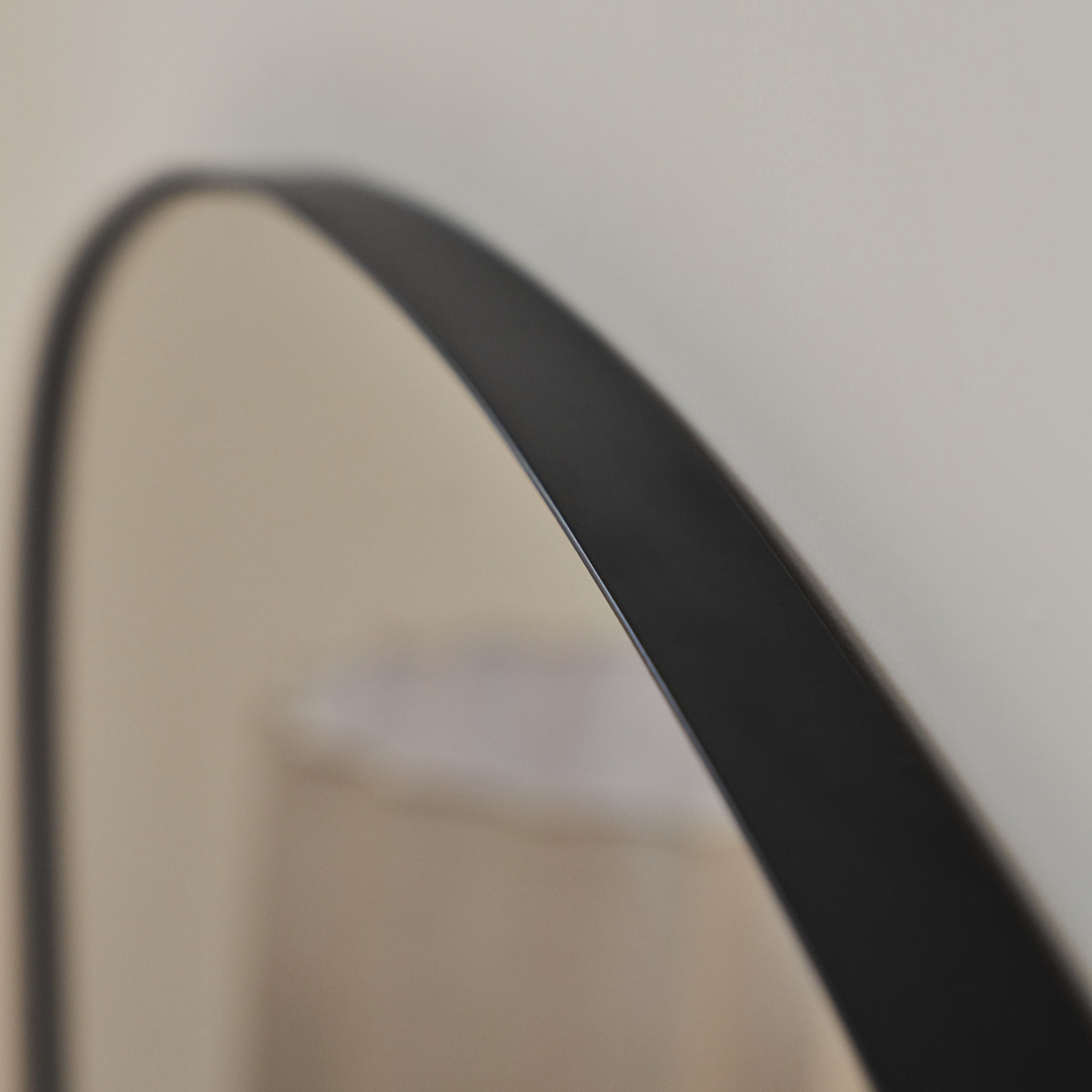 Aria - Miroir Mural sur Cheminée en Métal Noir Mat - 100 x 70 cm Center Kasa