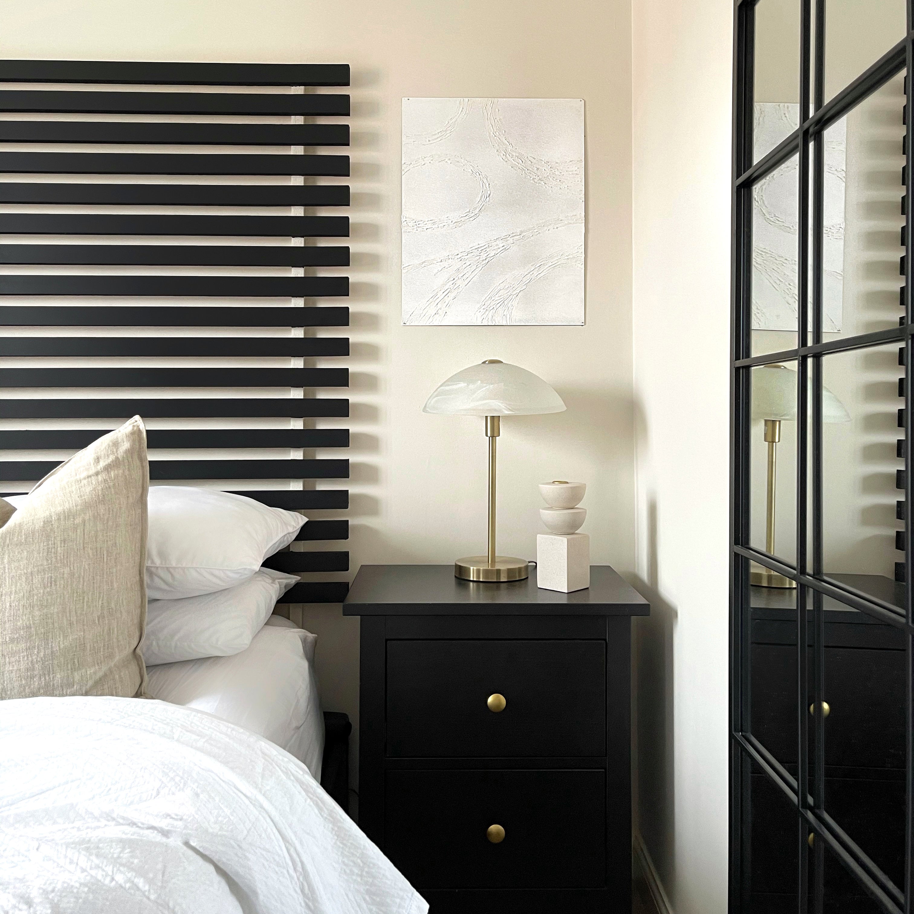 Brooklyn - Miroir de Fenêtre Industriel en Métal Noir - 140cm x 70cm Center Kasa