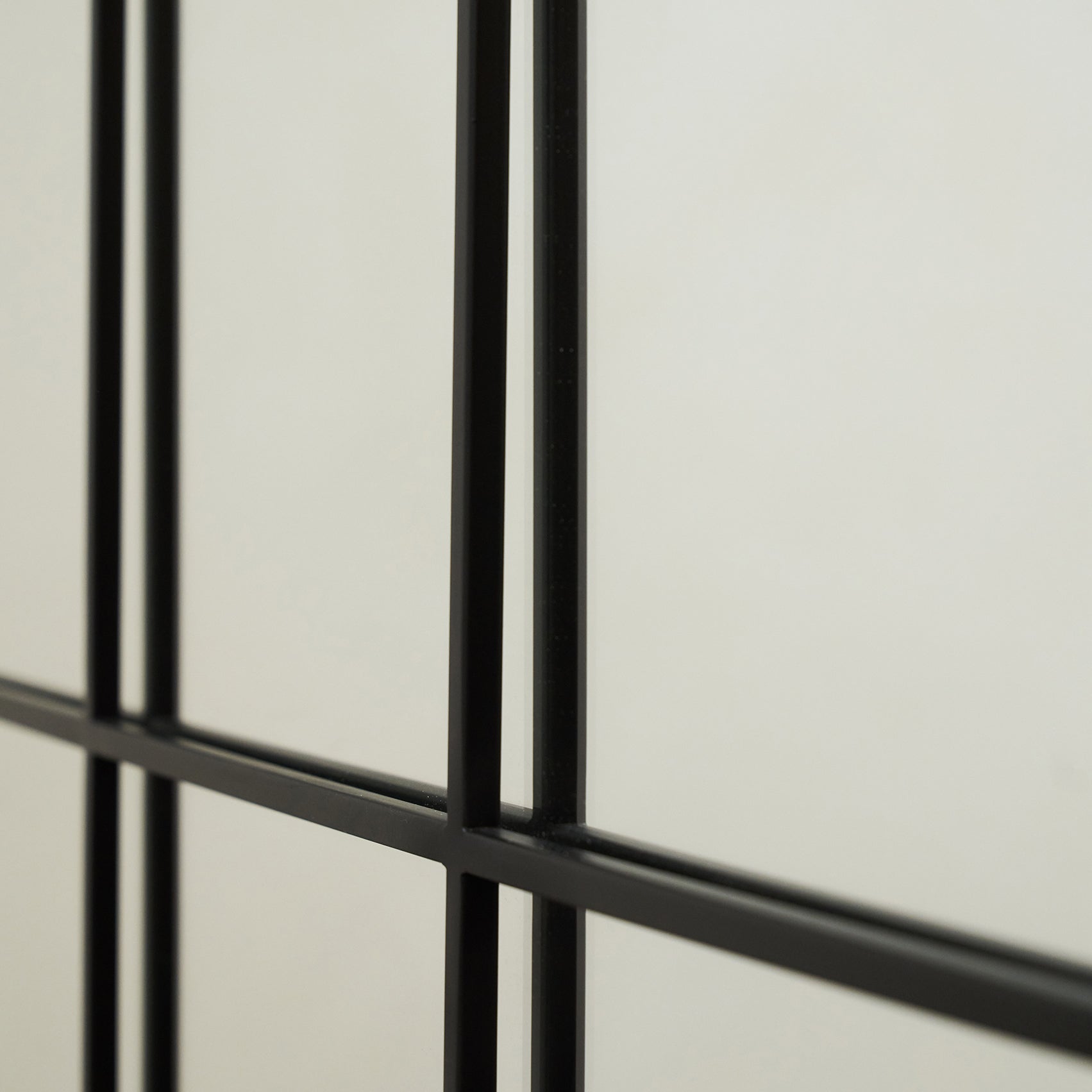 Miroir Arqué Brooklyn - Grand Miroir Mural et de Jardin Industriel en Métal Noir - 200 cm x 120 cm Center Kasa