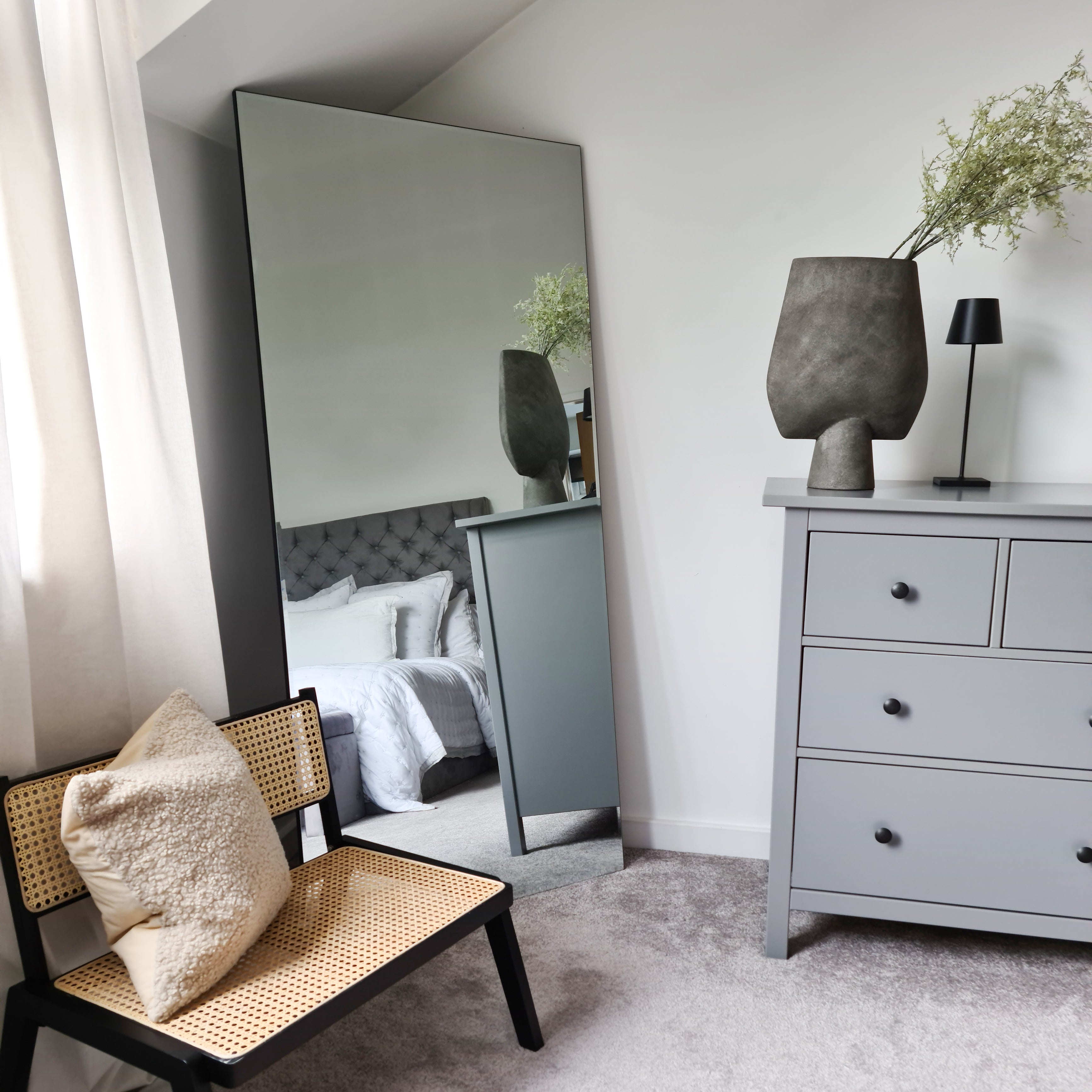 Edge - Grand Miroir Rectangulaire sans Cadre - Style Moderne Pleine Longueur - 170 cm x 80 cm Center Kasa