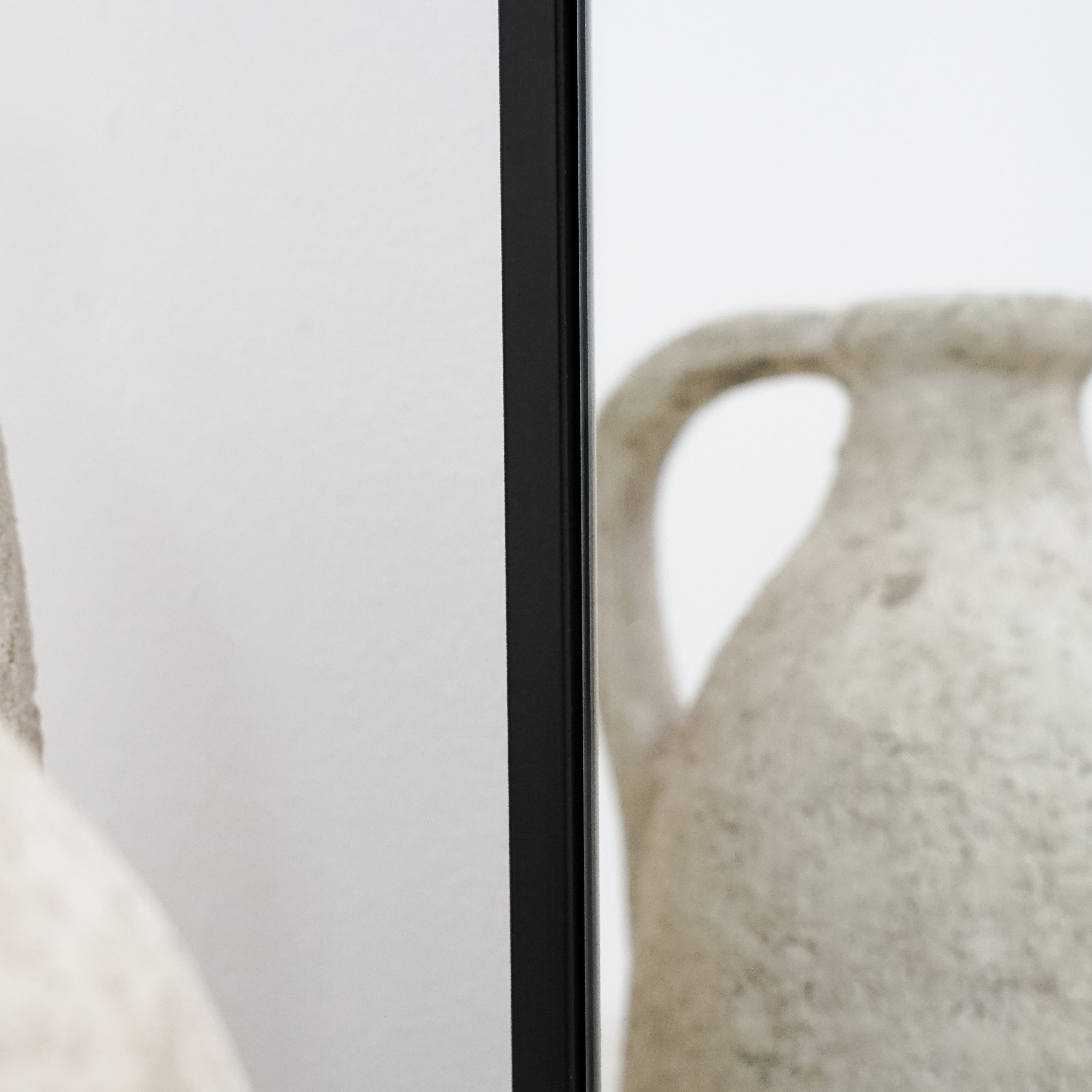 Miroir Arqué Noir Liberty - Pleine Longueur en Métal - 160 cm x 60 cm Center Kasa