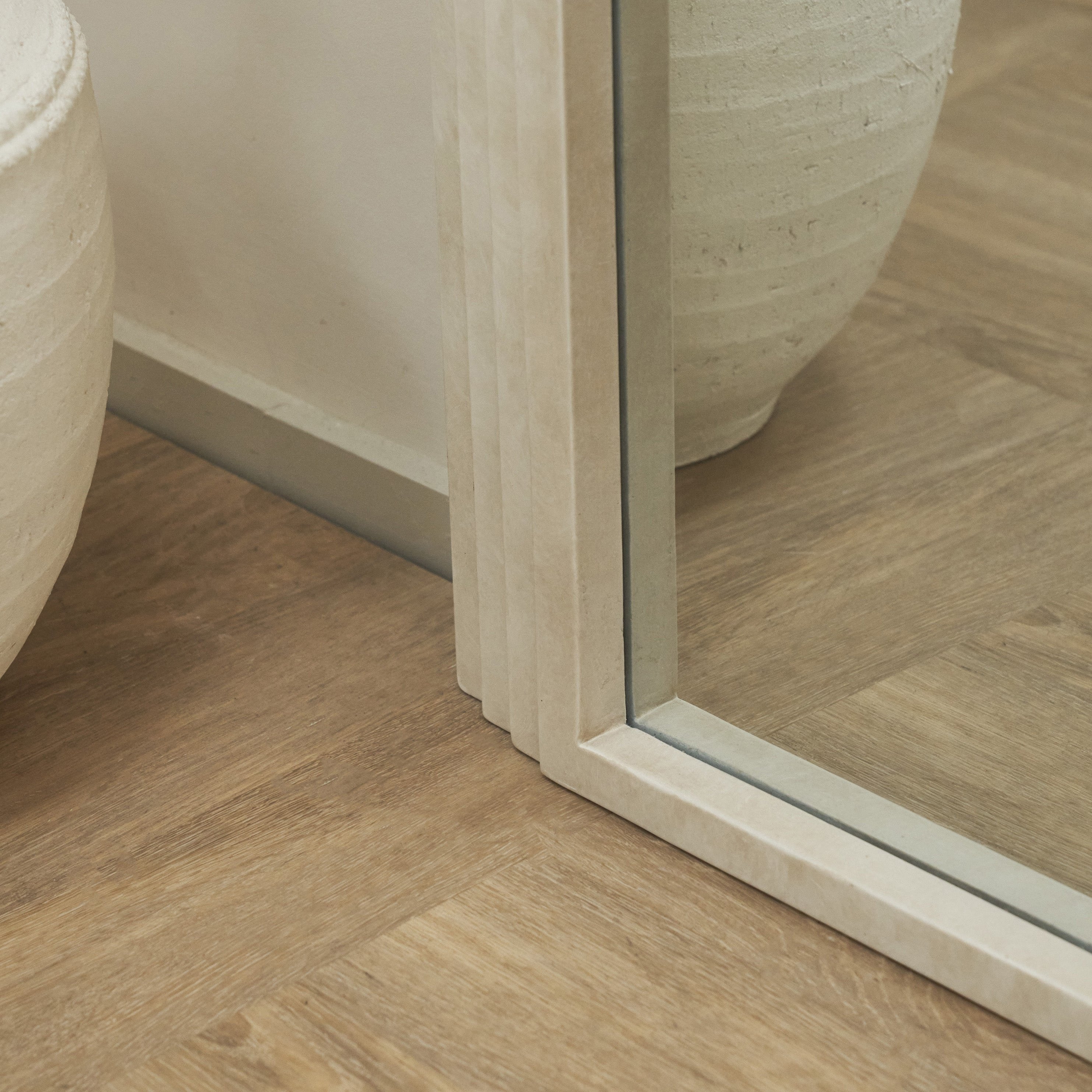 Luciana - Miroir Arqué Pleine Longueur en Béton - 180 cm x 80 cm Center Kasa