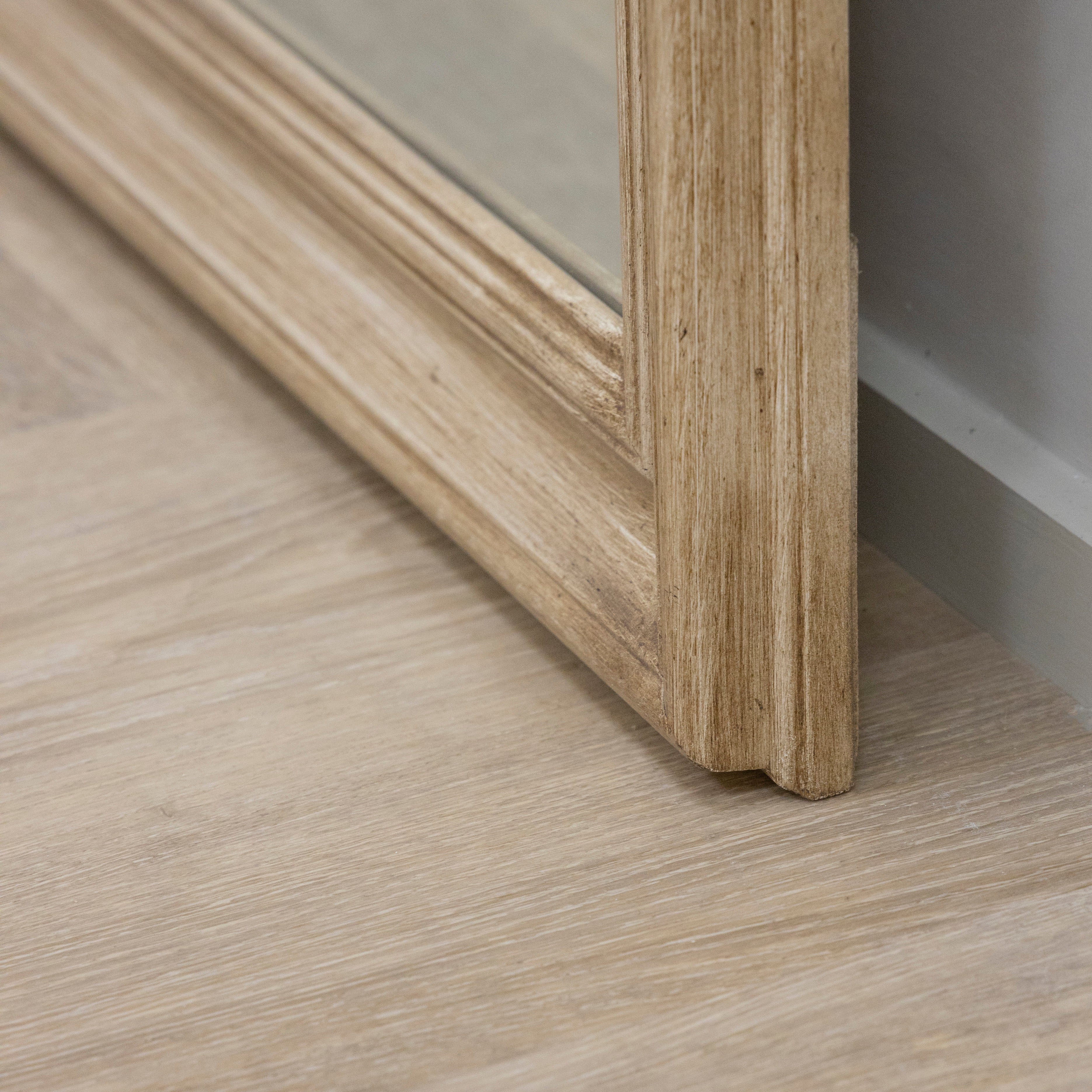 Melilla - Miroir Arqué Pleine Longueur en Bois Lavé - 190 cm x 99 cm Center Kasa