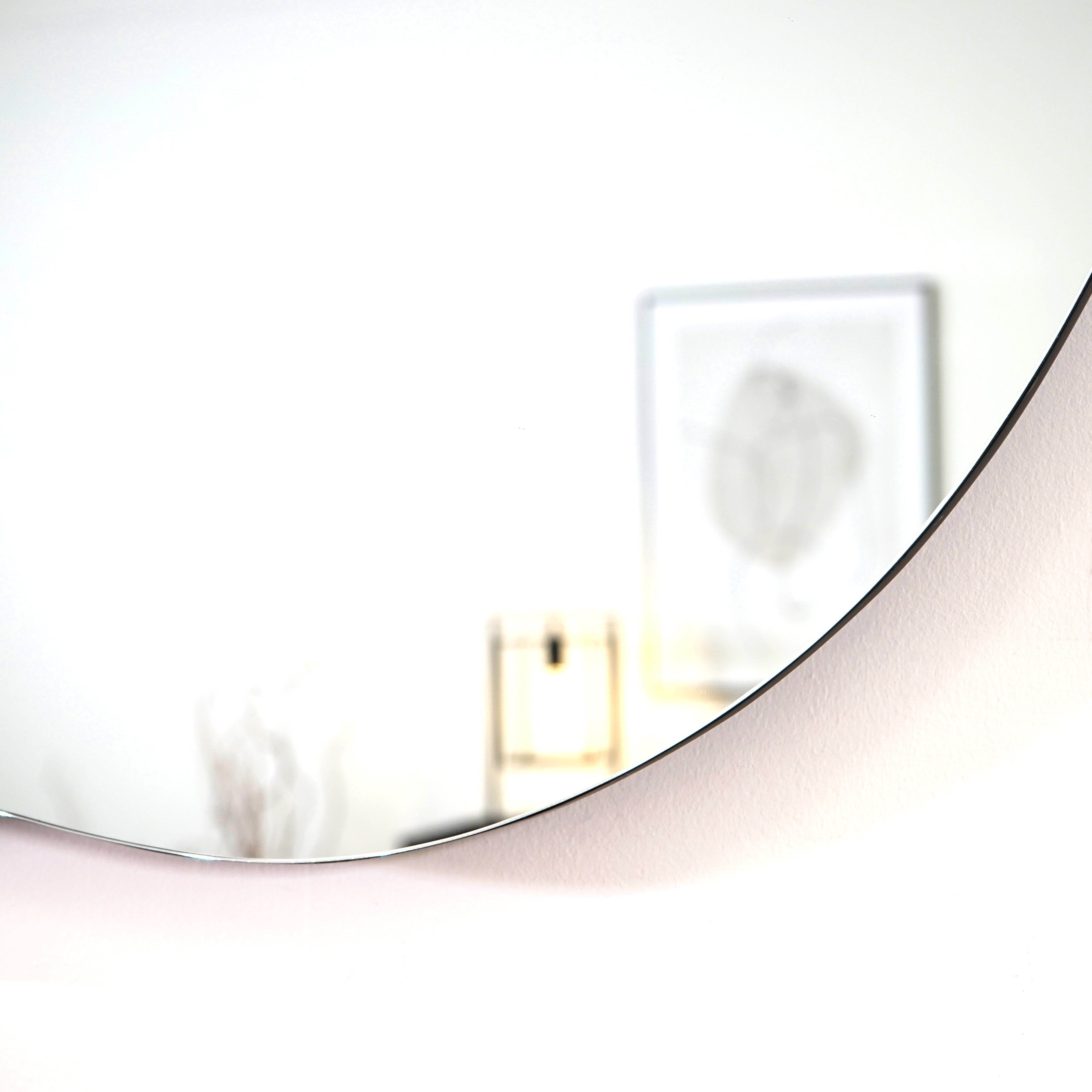 Edge Grand Miroir de Bassin Irrégulier sans Cadre - 120 cm x 70 cm Center Kasa