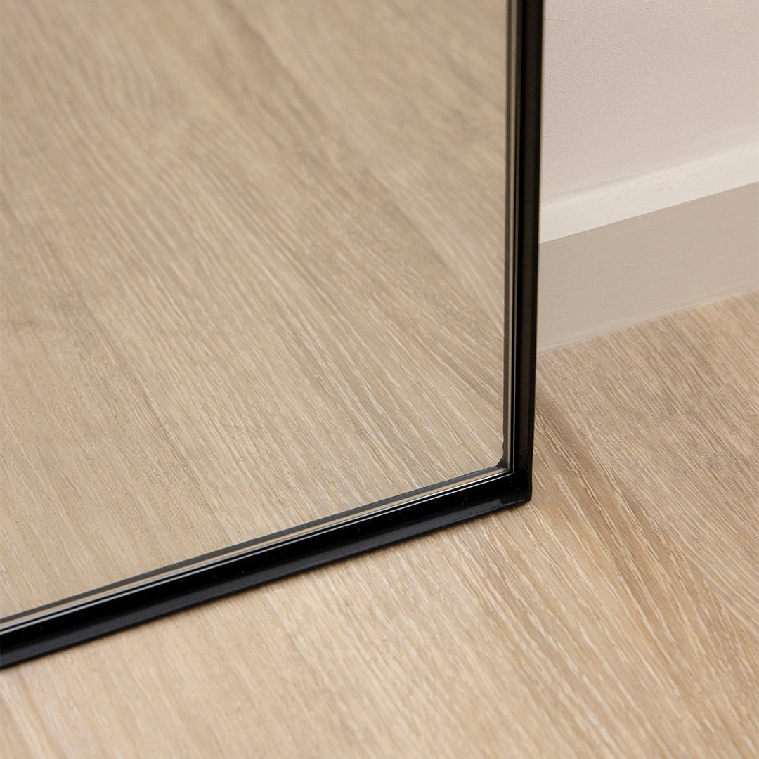 Miroir Arqué Pleine Longueur Theo - Cadre en Métal Noir - 180 cm x 90 cm Center Kasa