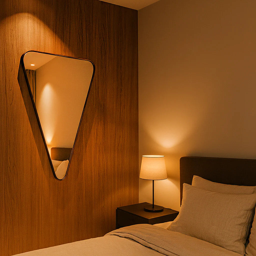 Miroir triangulaire 78x62cm Center Kasa