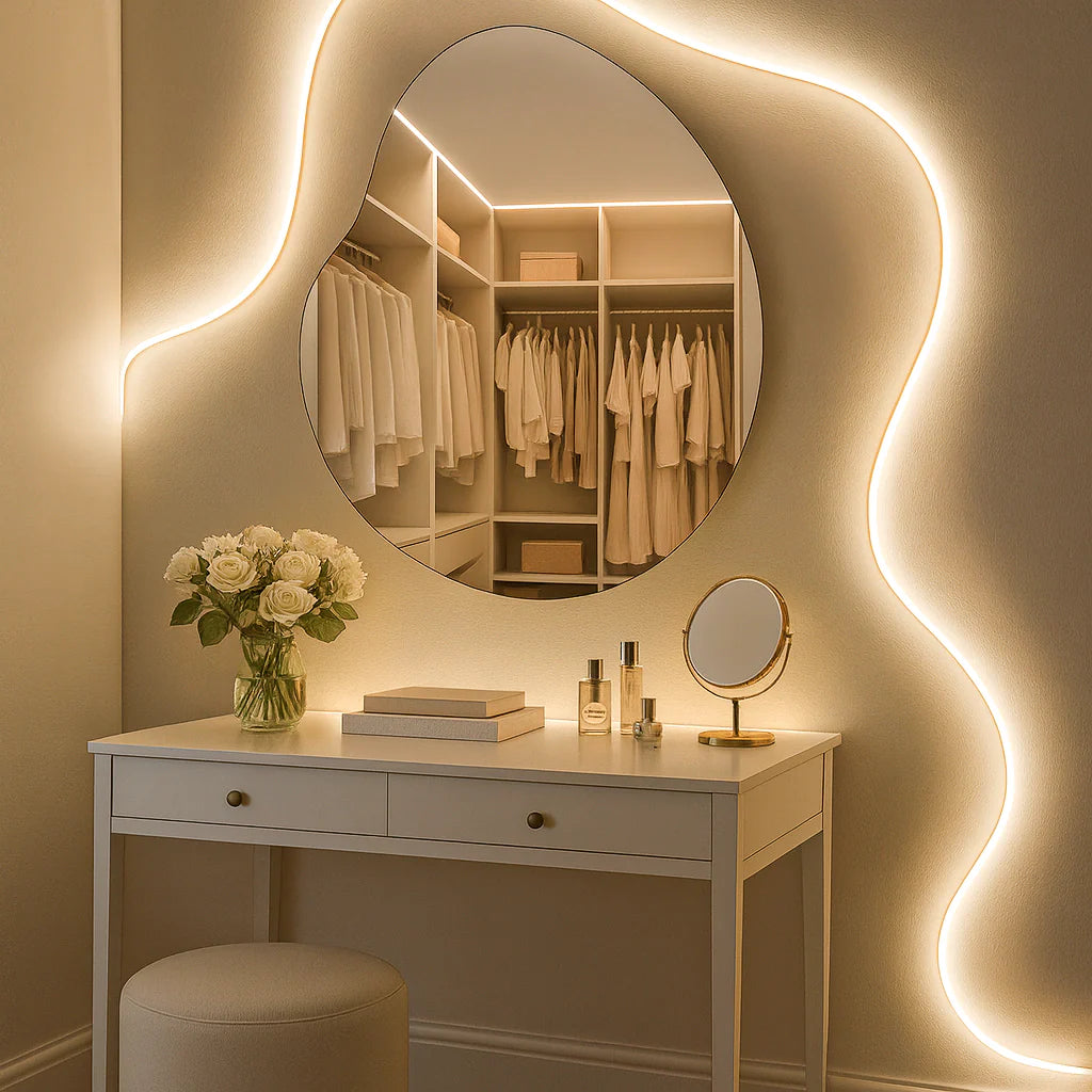 Miroir slim pomme bio 60x60cm Center Kasa