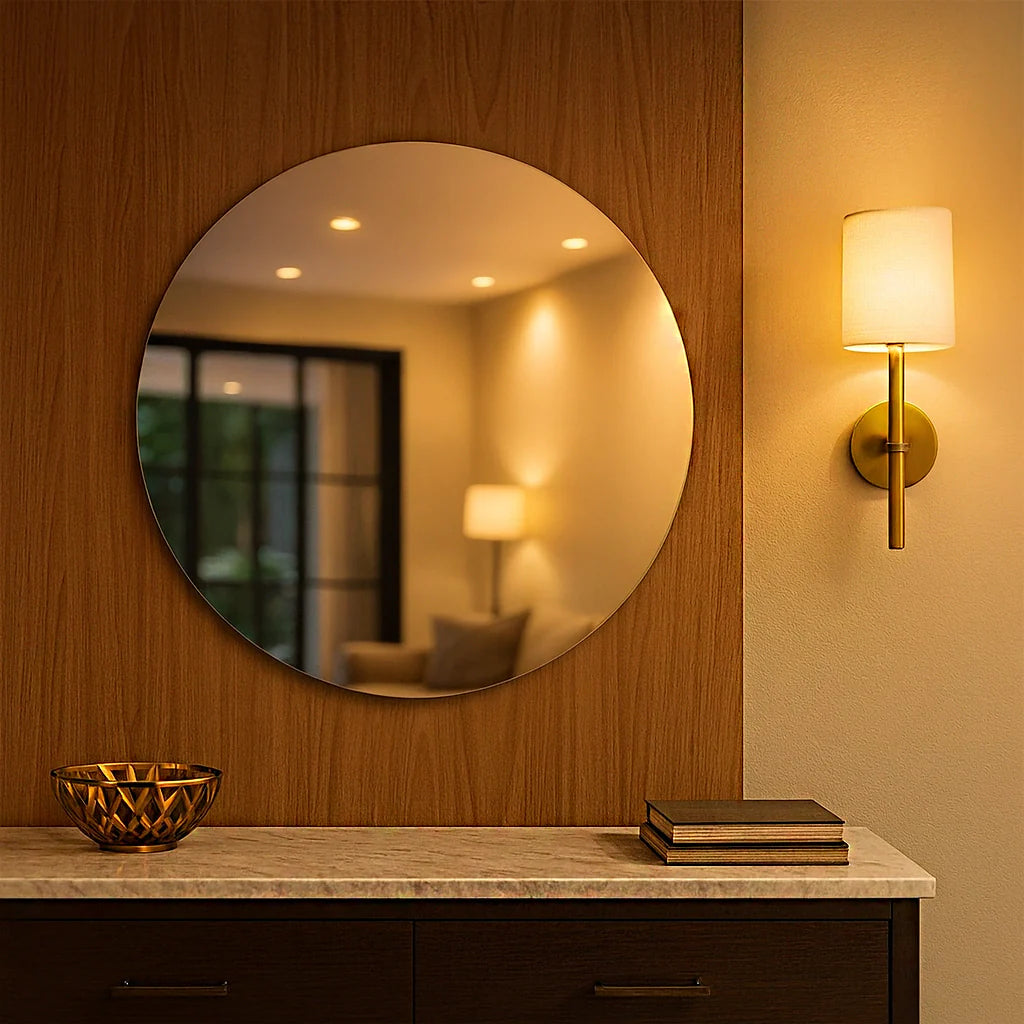 miroir rond étroit Center Kasa