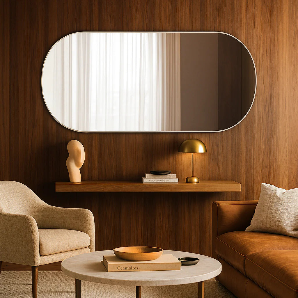 Miroir étroit et arrondi Center Kasa