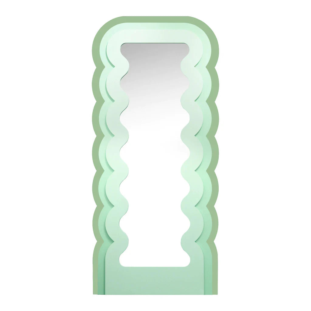 Miroir ondulé vert 180x80cm Center Kasa