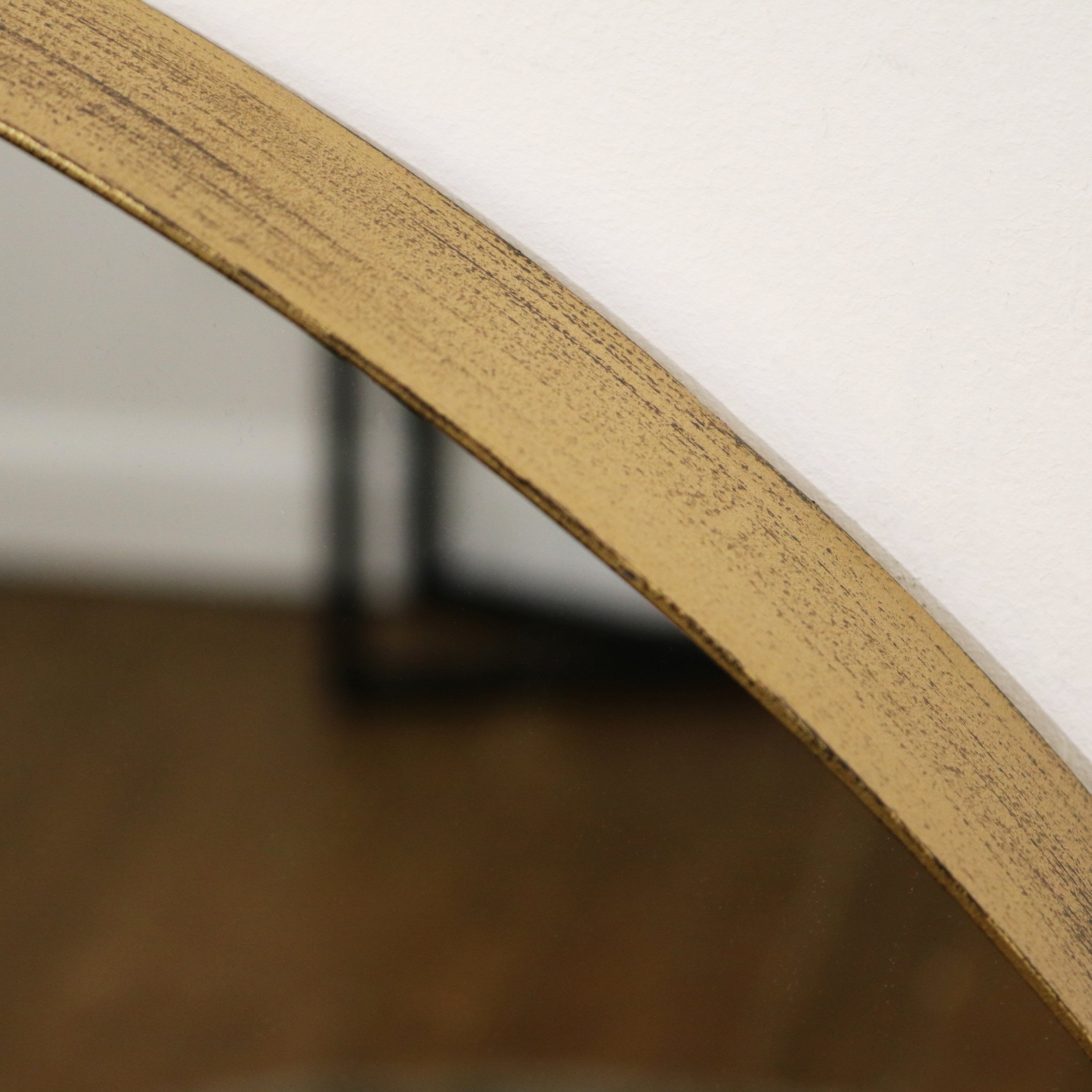 Arcus - Grand Miroir Arqué Pleine Longueur en Métal Doré - 170 cm x 80 cm Center Kasa